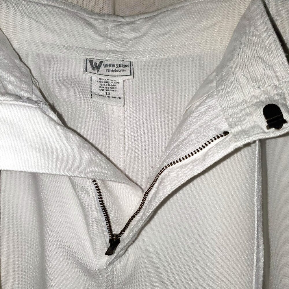 White Sierra Skimmer Size 12 White Rayon/Cotton Blend 34"W X 13"L - please read! - Picture 6 of 11